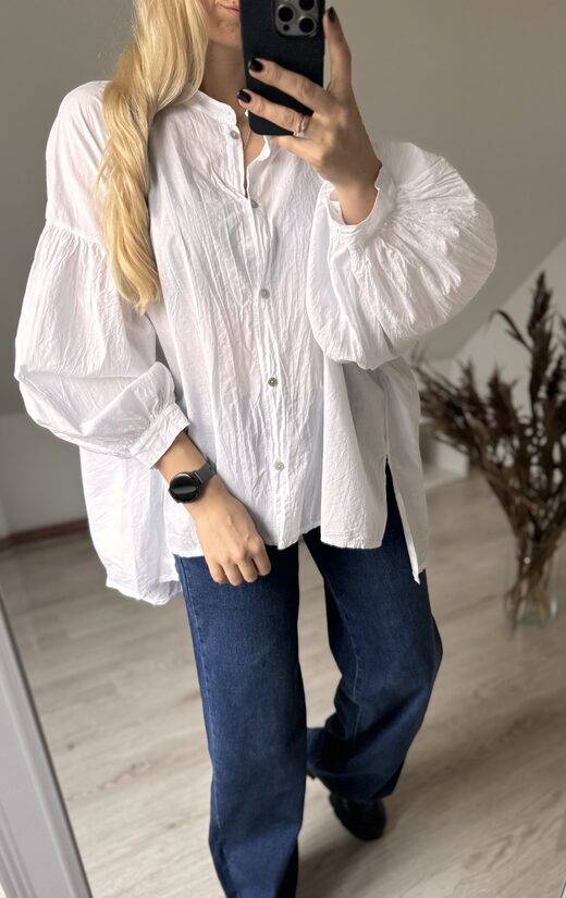 Oversize kokvilnas blūzes