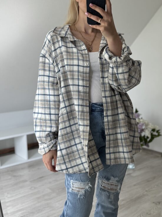 Rūtains krekls PLUS SIZE