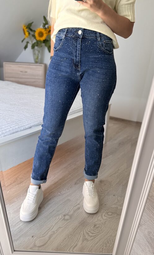 Gsmack džinsi ar spīdumiem 46,48