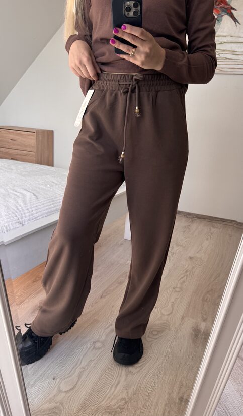 Brūnas brīvā stila bikses L-4XL
