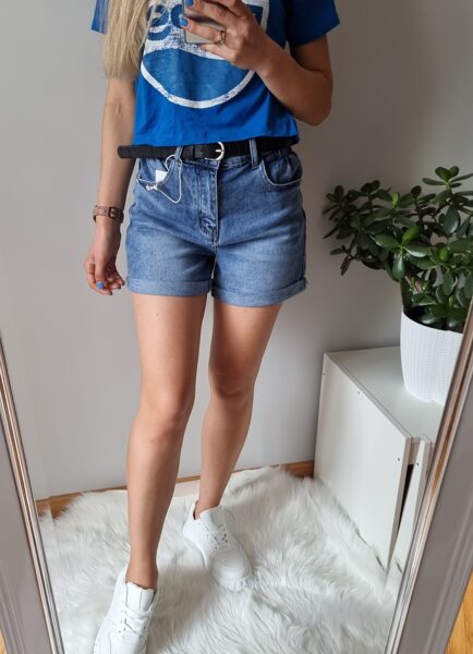 Džinsa šorti + josta 34/XS